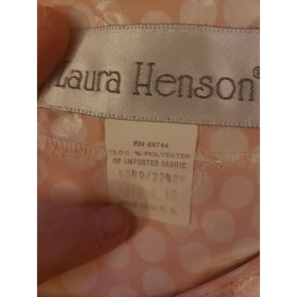 80s Pink and White Polka Dot Top - Picture 4 of 4